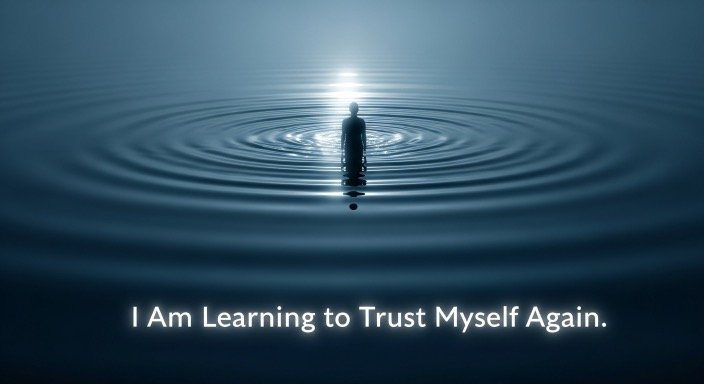 Moon reflection art symbolizing emotional renewal.