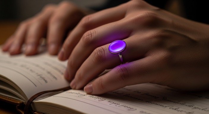 what does purple mood ring color mean​