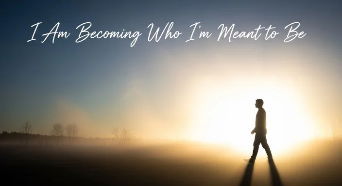 Silhouette walking toward light symbolizing transformation.