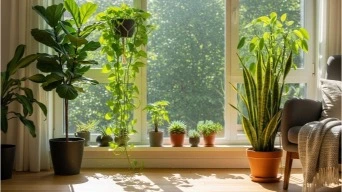 Indoor plants creating emotional comfort at home
